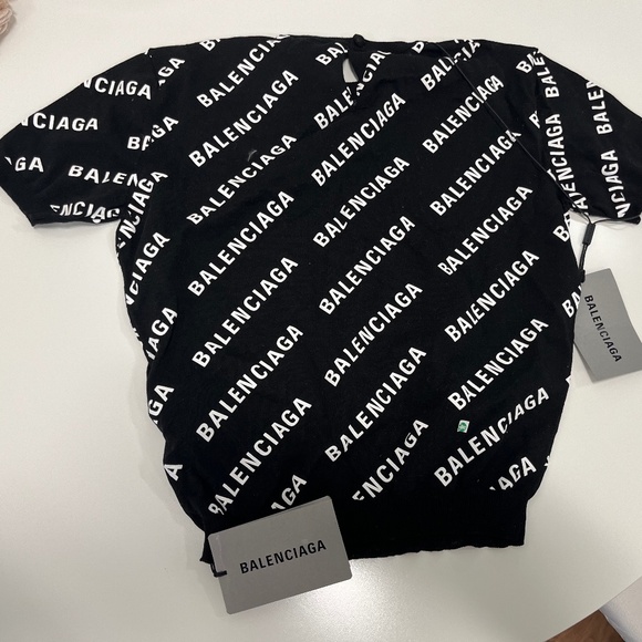 Balenciaga Tops - Balenciaga Logo Knit Top - New with Tag - XS